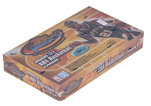 2000-01 Topps Finest Basketball Unopened Hobby Box (24 Packs)